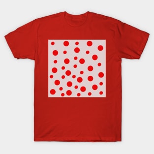 red pop art polka dots T-Shirt